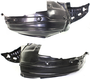 Front Fender Liner Pair/Set for Acura TL 2009-2011, Right Passenger and Left Driver Replacement