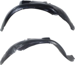 Front Fender Liner Pair/Set for Audi S4, 2000-2002, Right Passenger and Left Driver Side Replacement