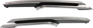 Front Bumper Molding Pair/Set for BMW 3-Series (2012-2015), Right Passenger and Left Driver Side, Chrome Grille Molding, Without M Sport Line, Luxury Line, Sedan - Replacement