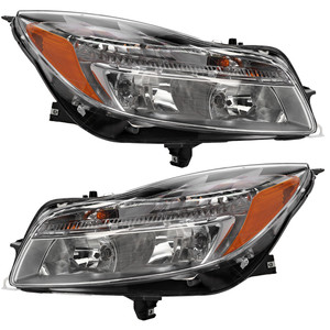 Headlight Assembly for Buick Regal 2011-2013, Right Passenger and Left Driver Halogen Headlight Pair/Set, Replacement