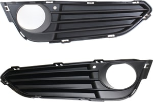 Front Fog Light Molding Pair/Set for BMW 2-Series 2014-2021, Right Passenger and Left Driver, Primed (Ready to Paint) - Replacement Fits: 228i, 230i, M235i, M240i.