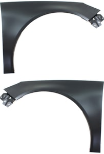 Front Fender Pair/Set for Buick Regal 2012-2017, Primed (Ready to Paint), Right Passenger and Left Driver, without Side Light Hole, Replacement