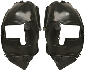 Front Fender Liner Pair/Set for BMW 3-Series (2007-2013), Right Passenger & Left Driver, Front Section, 3.0L Engine with Turbo, Convertible/Coupe, Replacement Models: for 328i, 335i, M3.