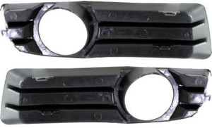 Pair/Set - Front Fog Light Molding for Chrysler Chrysler 300 2005-2010, Right Passenger and Left Driver, Primed (Ready to Paint) - Replacement Set