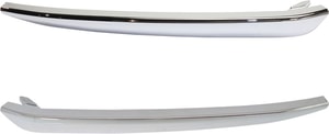 Front Bumper Molding Pair/Set for Chevrolet Suburban/Tahoe 2015-2020, Lower Outer Trim, Chrome, Right Passenger and Left Driver, Excludes Off Road Package, Includes Luxury Package Replacement