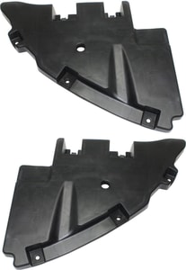 Front Bumper Filler Pair/Set for Chevrolet Suburban/Tahoe 2015-2020, Includes Right Passenger and Left Driver Side, Black Plastic, without Off Road Package, Replacement