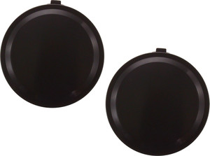 Fog Light Cover for Chevrolet Tahoe/Yukon 2007-2014, Right Passenger and Left Driver, Black, Replacement Set
