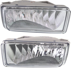 Front Fog Light Assembly for Chevrolet Suburban, 2015-2020, Right Passenger and Left Driver Side, 2nd Design, Replacement Pair/Set