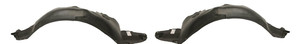 Front Fender Liner Pair/Set for Chevrolet Aveo5 2009-2011 and Pontiac G3 2009-2010, Hatchback, Right Passenger and Left Driver, Replacement