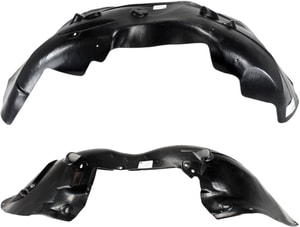 Front Fender Liner Pair/Set for 2007-2014 Cadillac Escalade, Right Passenger and Left Driver, Replacement