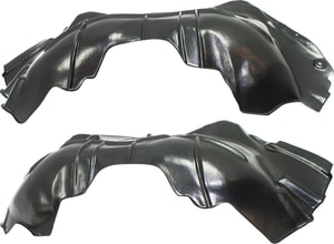 Front Fender Liner for Chevrolet Silverado 1500 (2014-2015), Right Passenger and Left Driver Pair/Set of 2, Plastic Material, Excludes Hybrid Model, Replacement