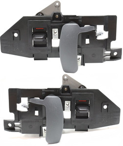 Front Door Handle Pair/Set for 1996 Chevrolet G3500, Right Passenger and Left Driver, Gray (Zinc) Replacement
