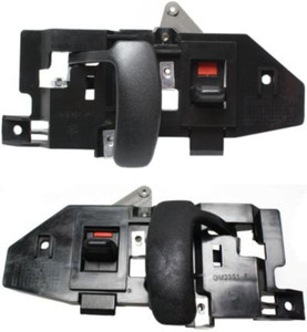 Front Door Handle Inside Pair/Set for Chevrolet Express/Savana Van 1996-2023, Right Passenger and Left Driver, Black (Zinc) Replacement