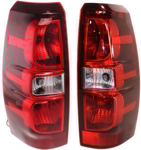 Tail Light Assembly Pair/Set for 2007-2013 Chevrolet Avalanche, Right Passenger and Left Driver Side Replacement