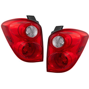 Tail Light Assembly for Chevrolet Equinox 2010-2015, Right Passenger and Left Driver, Red and Clear Lens, Replacement Pair/Set