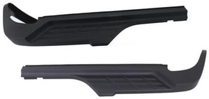 Rear Bumper Step Pad Pair/Set for Chevrolet Silverado/Sierra 2500 HD/3500 HD 2007-2014, Right Passenger & Left Driver, Outer, Black, Single Rear Wheels, Excludes 2007 Classic, Replacement