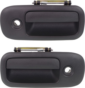 Front Door Handle Pair/Set for 2010-2023 GMC Savana, Chevrolet Express Van, Right Passenger and Left Driver, Outside, Textured Black Replacement