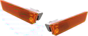 Front Side Marker Light Pair/Set for Dodge Challenger 2008-2014, Right Passenger and Left Driver, Lens and Housing, Replacement, w/o Chrome Trim (2013-2014)