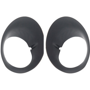 Front Fog Light Molding Pair/Set for Dodge Full Size Pickup 1500 (2002-2008) / 2500/3500 (2003-2009), Right Passenger and Left Driver, Textured Replacement