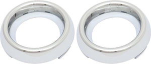 Front Fog Light Molding Pair/Set for Dodge Durango 2014-2020, Chrome Inner Trim, Right Passenger and Left Driver, Excludes SRT/Pursuit Models, Replacement