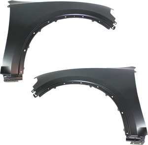 Primed (Ready to Paint) Steel Front Fender Pair/Set for 2011-2022 Dodge Durango, Includes Right Passenger & Left Driver Replacement