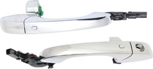 Front Exterior Door Handle Pair/Set for Dodge Durango 2011-2022, Grand Cherokee 2011-2021, Right Passenger and Left Driver, Chrome, with Keyless Entry Replacement