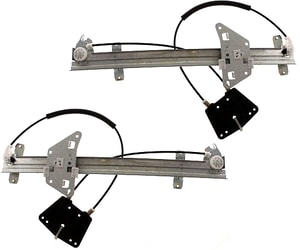 Front Window Regulator for Dodge Dakota 2000-2004 / Durango 2001-2003, Right Passenger and Left Driver, Power, without Motor, Replacement Set