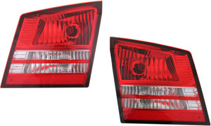 Tail Light Inner Pair/Set for 2009-2020 Dodge Journey, Right Passenger and Left Driver, Clear & Red Lens Replacement