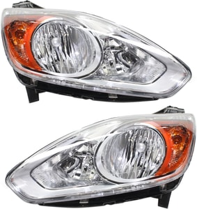Headlight Assembly for Ford C-MAX 2013-2016, Right Passenger and Left Driver, Halogen Replacement Pair/Set