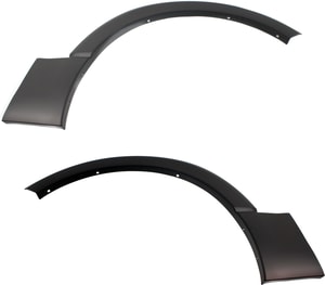 Front Wheel Opening Molding Pair/Set for Ford Expedition 2007-2017, Right Passenger and Left Driver, Primed (Ready to Paint), Upper 2007-2014 - Replacement