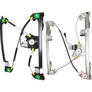 Front and Rear Window Regulator Set for Ford F-150 2004-2008 and Mark LT 2006-2008, Right Passenger, Power with Motor, Replacement