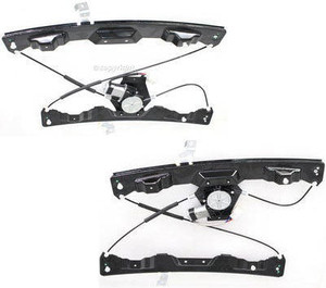 Front Window Regulator Pair/Set for Ford Explorer 2002-2008/Mercury Mountaineer 2002-2009, Right Passenger, Power with Motor - Replacement