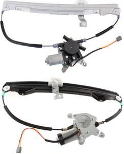 Rear Window Regulator Pair/Set for Ford Explorer 2002-2010 Right Passenger and Left Driver, Power, with Motor, Replacement