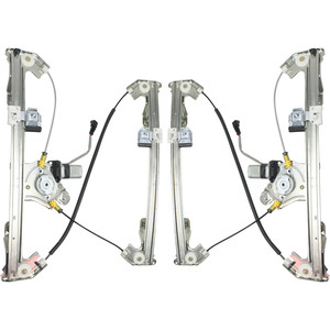 Power Rear Window Regulator Pair/Set with Motor for Ford F-150 2004-2008 / Mark LT 2006-2008, Right Passenger and Left Driver Side Replacement