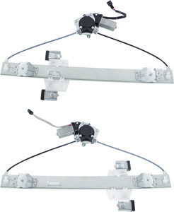 Rear Window Regulator Pair/Set for Ford F-150 2004-2014 Right Passenger and Left Driver, Power with Motor, Replacement