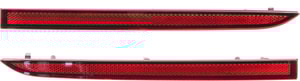 Rear Bumper Reflector Light Pair/Set for Ford Edge 2014-2018, Right Passenger and Left Driver Side Reflector, Replacement