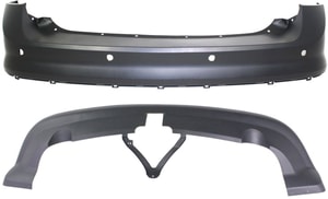 Rear Bumper Cover Set for Ford Edge 2007-2010, Upper and Lower Set of 2, Replacement