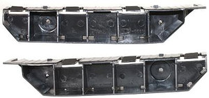 Front Bumper Bracket Pair/Set for 2001-2003 Honda Civic Coupe, Right Passenger and Left Driver Sides, Replacement