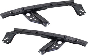 Front Bumper Bracket Pair/Set for 2012-2015 Honda Civic, Right Passenger and Left Driver, Upper Cover, Applicable for Coupe (2012-2013)/Hybrid/Sedan Models, Replacement