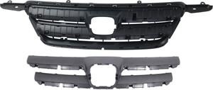 Grille Set for 2005-2006 Honda CR-V, Inner and Outer, Paintable Shell and Insert, Japan Built, Replacement