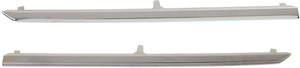 Lower Grille Molding Pair/Set for Honda Accord 2013-2015, Right Passenger and Left Driver, Chrome, compatible with 4/6 Cyl, Sedan, USA Built, Excluding Hybrid Model, Replacement