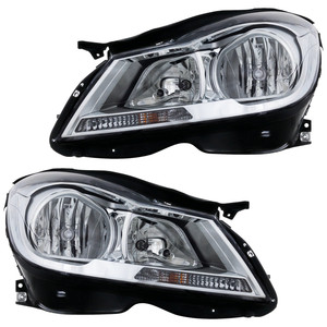 Headlight Assembly for PILOT 2009-2011, Right Passenger and Left Driver Halogen Headlight Pair/Set, 2-Piece Replacement