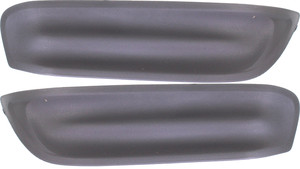 Pair/Set - Fog Light Cover for Honda Civic 2012-2013, Right Passenger and Left Driver Dark Gray, Replacement Set