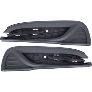 Fog Light Cover for Honda Civic 2013-2015, Right Passenger and Left Driver, Textured Black Replacement Pair/Set