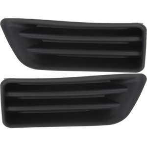 Front Fog Light Cover for 2006-2007 Honda Accord, Right Passenger and Left Driver Sides, Black Replacement Pair/Set
