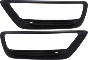 Front Fog Light Molding Pair/Set for 2013-2015 Honda Accord Sedan, Right Passenger and Left Driver, Paint to Match, Excludes Hybrid Model, Replacement