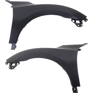 Front Fender Pair/Set for 2016-2018 Honda Civic, Right Passenger and Left Driver, Primed (Ready to Paint), Suitable for Coupe/Sedan, Replacement