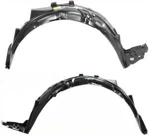 Front Fender Liner Pair/Set for 2006-2011 Honda Civic, Right Passenger and Left Driver Replacement