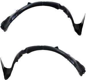 Front Fender Liner Pair/Set for Hyundai Accent 2012-2014, Right Passenger and Left Driver, Fits Hatchback 2012-2013/Sedan to June 10, 2013 - Replacement
