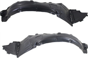 Front Fender Liner for Hyundai Sonata 2011-2015, Right Passenger and Left Driver, Hybrid Model, Replacement Pair/Set
